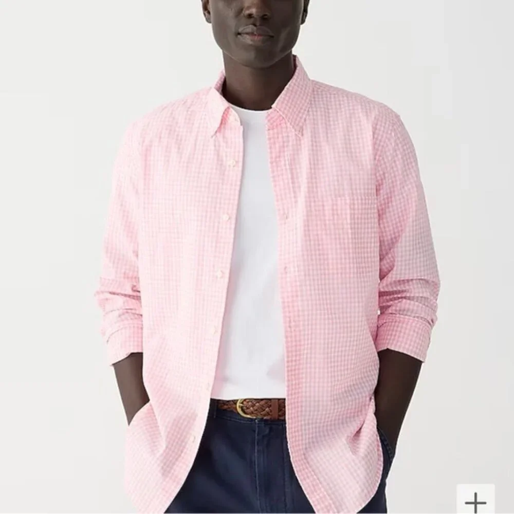 J.Crew Men’s Secret Wash cotton poplin shirt - Size‎ XL